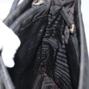 PRADA Tote Bag Nylon Black Silver Auth 189919A-18