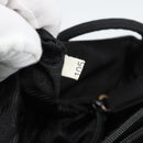 PRADA Tote Bag Nylon Black Silver Auth 189919A-25