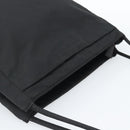 PRADA Tote Bag Nylon Black Silver Auth 189919A-6