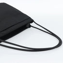 PRADA Tote Bag Nylon Black Silver Auth 189919A-7