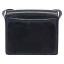 CELINE Cirkel Schoudertas Leer Zwart Goud Auth 189921-2