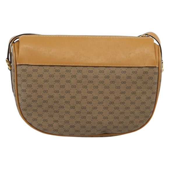 GUCCI Micro GG Supreme Web Sherry Line Bag PVC Beige 001 58 0918 Auth 189922