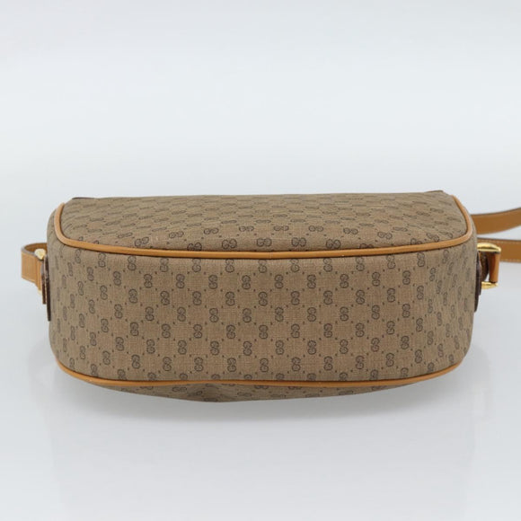 GUCCI Micro GG Supreme Web Sherry Line Bag PVC Beige 001 58 0918 Auth 189922