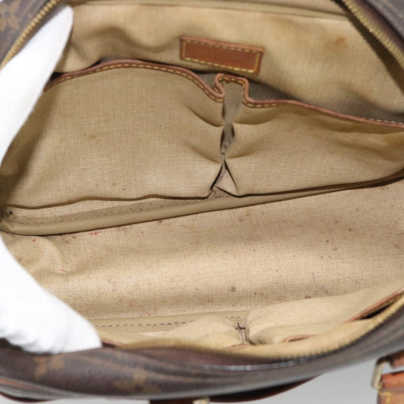LOUIS VUITTON Monogram Trouville Hand Bag M42228 LV Auth 189923
