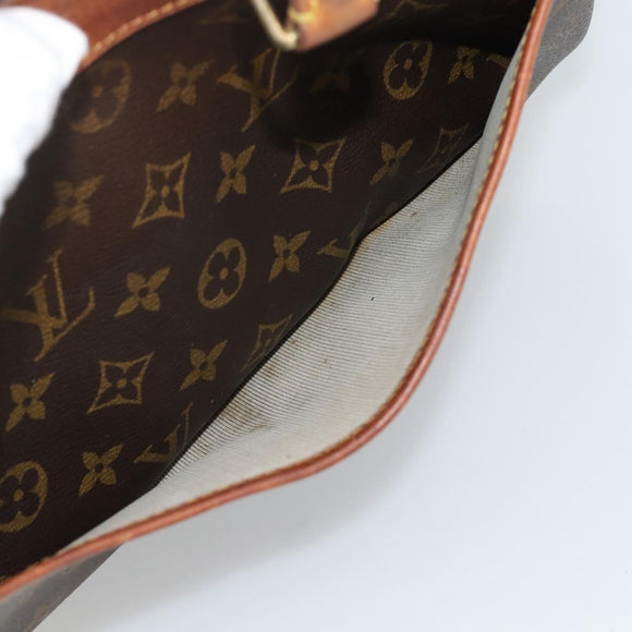 LOUIS VUITTON Monogram Trouville Hand Bag M42228 LV Auth 189923