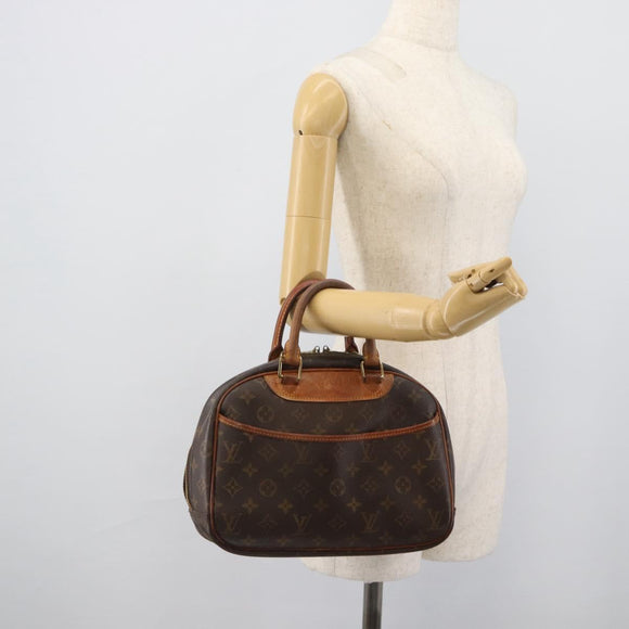 LOUIS VUITTON Monogram Trouville Hand Bag M42228 LV Auth 189923