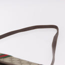 GUCCI GG Supreme Web Sherry Line Shoulder Bag PVC Beige Gold Auth 189927-8