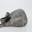 CHANEL Unlimited Shoulder Bag Coated Canvas Silver CC Auth 189929-4