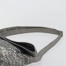 CHANEL Unlimited Shoulder Bag Coated Canvas Silver CC Auth 189929-8