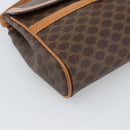 CELINE Macadam Canvas Shoulder Bag PVC Leather Brown Gold Auth 189934-14