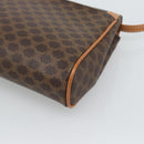 CELINE Macadam Canvas Shoulder Bag PVC Leather Brown Gold Auth 189934-15