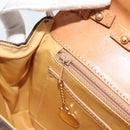 CELINE Macadam Canvas Shoulder Bag PVC Leather Brown Gold Auth 189934-20