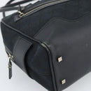 GUCCI GG Canvas Hand Bag Black Silver 002 1115 Auth 189936-14