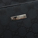 GUCCI GG Canvas Hand Bag Black Silver 002 1115 Auth 189936-17