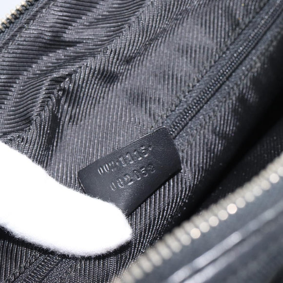 GUCCI GG Canvas Hand Bag Black Silver 002 1115 Auth 189936
