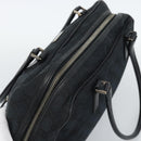 GUCCI GG Canvas Hand Bag Black Silver 002 1115 Auth 189936-6