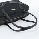 GUCCI GG Canvas Hand Bag Black Silver 002 1115 Auth 189936-7