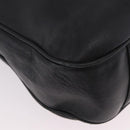 GUCCI Bamboo Shoulder Bag Leather 2way Black Gold 001 3444 1577 Auth 189938-10