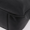 GUCCI Bamboo Shoulder Bag Leather 2way Black Gold 001 3444 1577 Auth 189938-15