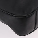 GUCCI Bamboo Shoulder Bag Leather 2way Black Gold 001 3444 1577 Auth 189938-16
