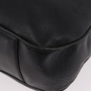 GUCCI Bamboo Shoulder Bag Leather 2way Black Gold 001 3444 1577 Auth 189938-17