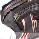 BALLY Shoulder Bag Leather Brown Gold Auth 189939-19