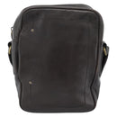 BALLY Shoulder Bag Leather Brown Gold Auth 189939-2