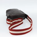 BALLY Shoulder Bag Leather Brown Gold Auth 189939-7