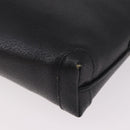GUCCI Shoulder Bag Leather Black Gold 07 37 4916 Auth 189941-17
