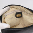 GUCCI Shoulder Bag Leather Black Gold 07 37 4916 Auth 189941-20