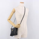 GUCCI Shoulder Bag Leather Black Gold 07 37 4916 Auth 189941-25