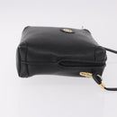 GUCCI Shoulder Bag Leather Black Gold 07 37 4916 Auth 189941-3