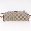 GUCCI GG Supreme Shoulder Bag PVC Beige Gold Auth 189942-5
