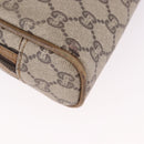 GUCCI GG Supreme Shoulder Bag PVC Beige Gold Auth 189942-15