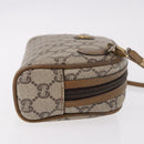 GUCCI GG Supreme Shoulder Bag PVC Beige Gold Auth 189942-3