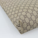 GUCCI GG Supreme Web Sherry Line Tote Bag PVC Beige Gold Auth 189947-16