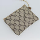 GUCCI GG Supreme Web Sherry Line Tote Bag PVC Beige Gold Auth 189947-21