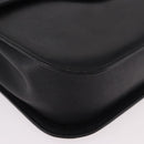 GIVENCHY Hand Bag Leather 2way Black Gold Auth 189948A-12