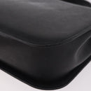 GIVENCHY Hand Bag Leather 2way Black Gold Auth 189948A-15