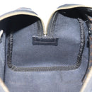 CELINE Macadam Canvas Boston Bag PVC Leather Black Gold Auth 189955A-19