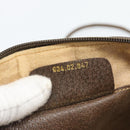 GUCCI GG Supreme Web Sherry Line Bag PVC Beige Gold 904 02 047 Auth 189958-12