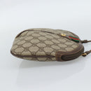 GUCCI GG Supreme Web Sherry Line Bag PVC Beige Gold 904 02 047 Auth 189958-3