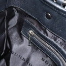 BURBERRY Nova Check Tote Bag Canvas Beige Silver Auth 189960A-19