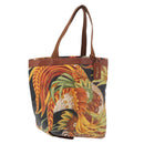 Salvatore Ferragamo Tote Bag PVC Canvas Multicolor Gold Auth 189962A-1