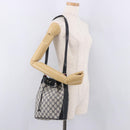 GUCCI GG Supreme Sherry Line Shoulder Bag PVC Navy Gold 41 02 034 Auth 189963-22