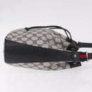 GUCCI GG Supreme Sherry Line Shoulder Bag PVC Navy Gold 41 02 034 Auth 189963-3