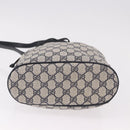 GUCCI GG Supreme Sherry Line Shoulder Bag PVC Navy Gold 41 02 034 Auth 189963-5