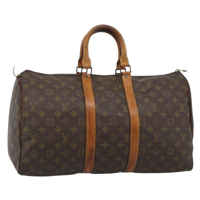 LOUIS VUITTON Monogram Keepall 45 Boston Bag M41428 LV Auth 189964