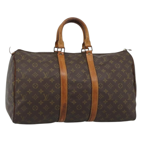 LOUIS VUITTON Monogram Keepall 45 Boston Bag M41428 LV Auth 189964
