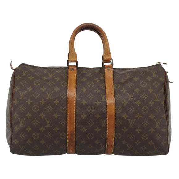 LOUIS VUITTON Monogram Keepall 45 Boston Bag M41428 LV Auth 189964